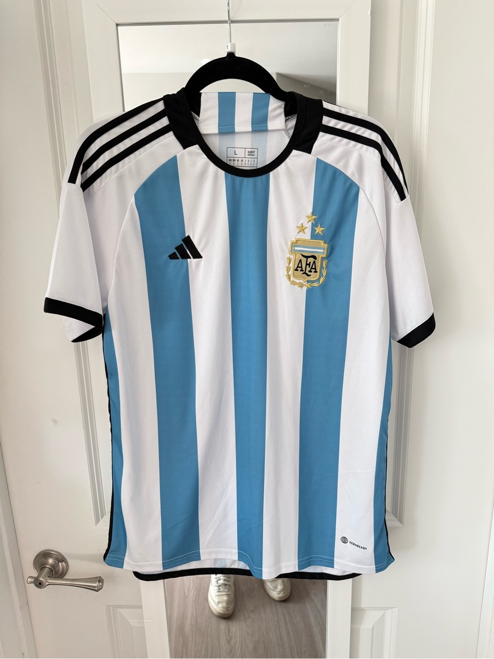 Adidas Argentina 2024 Home Soccer Jersey AFA 3 Star Men’s Large - Picture 2 of 4